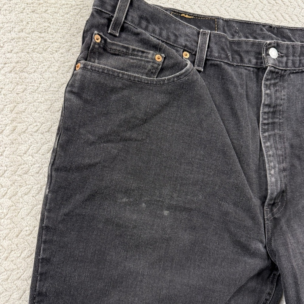 Vintage Levi's 550 Relaxed Fit Jeans‎ Mens 44x30 Faded Black Denim Jeans Y2K USA - Picture 16 of 16